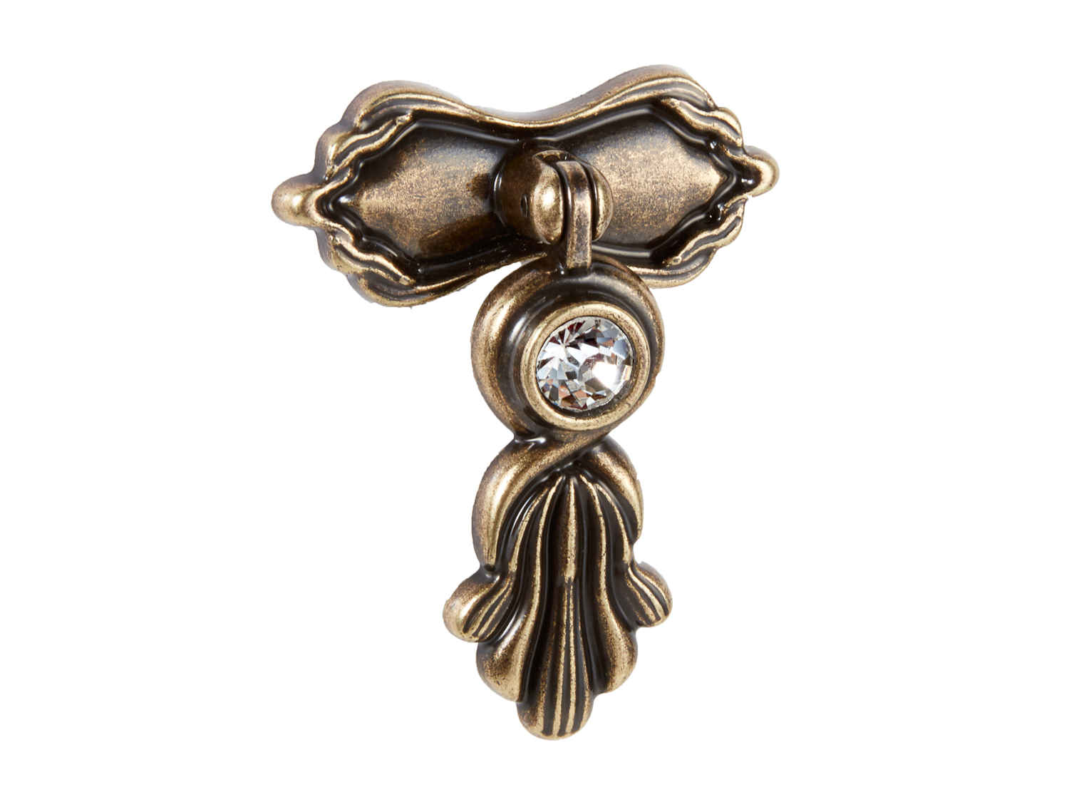 Мебельная ручка-капля со стразами TL 19.10021-TL 19.10025